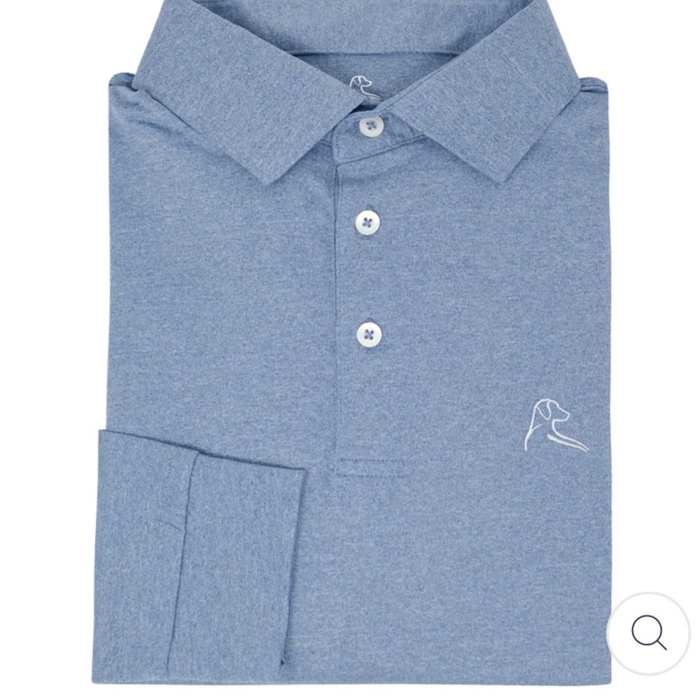 Rhoback long sleeve men’s performance polo